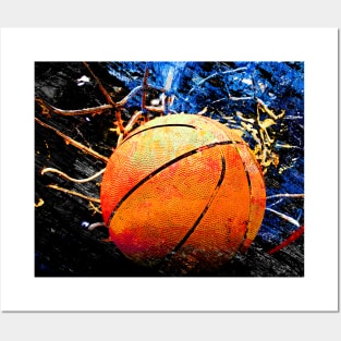 Basketball art print swoosh 112 - basketball artwork Posters and Art